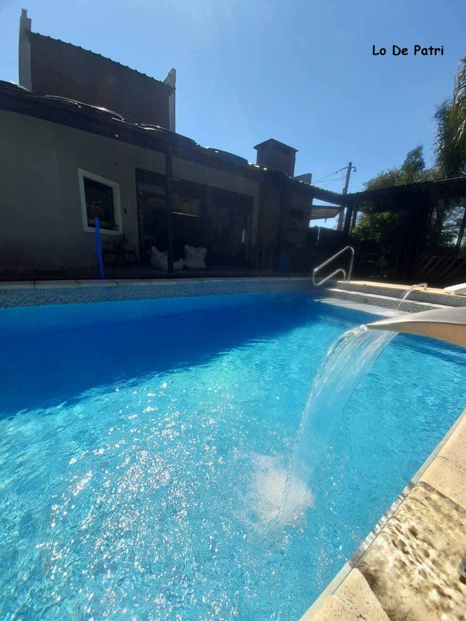 Pileta con cascada de Lo de Patry